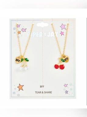 NWT Pieter & Jax Best Friend Faux Peak Cherry Necklace